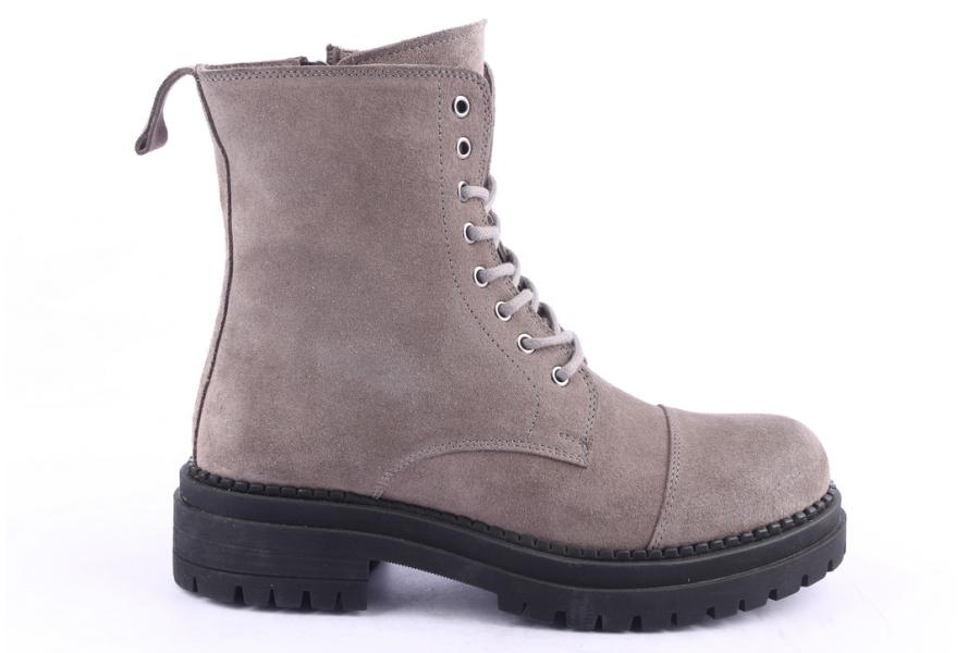 d.moro shoes Women Suede Leather Ankle Boots for Winter: 476C Grey (Wholesale)