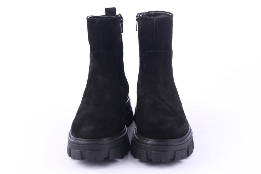 D.moro Shoes Women Suede Leather Ankle Boots For Winter: 504C Black (Wholesale)