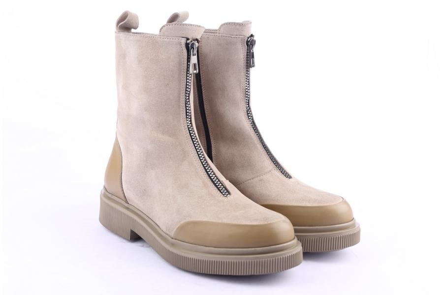 D.moro Shoes Women Suede Leather Ankle Boots For Winter: 506A Beige (Wholesale)