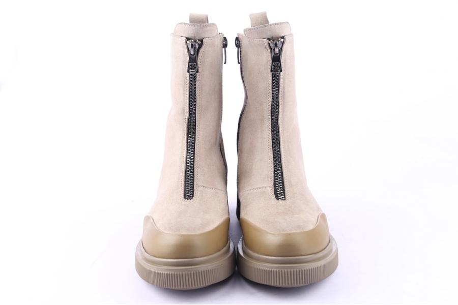 D.moro Shoes Women Suede Leather Ankle Boots For Winter: 506A Beige (Wholesale)