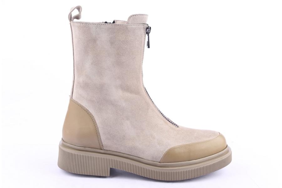 d.moro shoes Women Suede Leather Ankle Boots for Winter: 506A Beige (Wholesale)