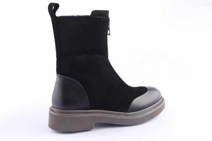 D.moro Shoes Women Suede Leather Ankle Boots For Winter: 506A Black (Wholesale)