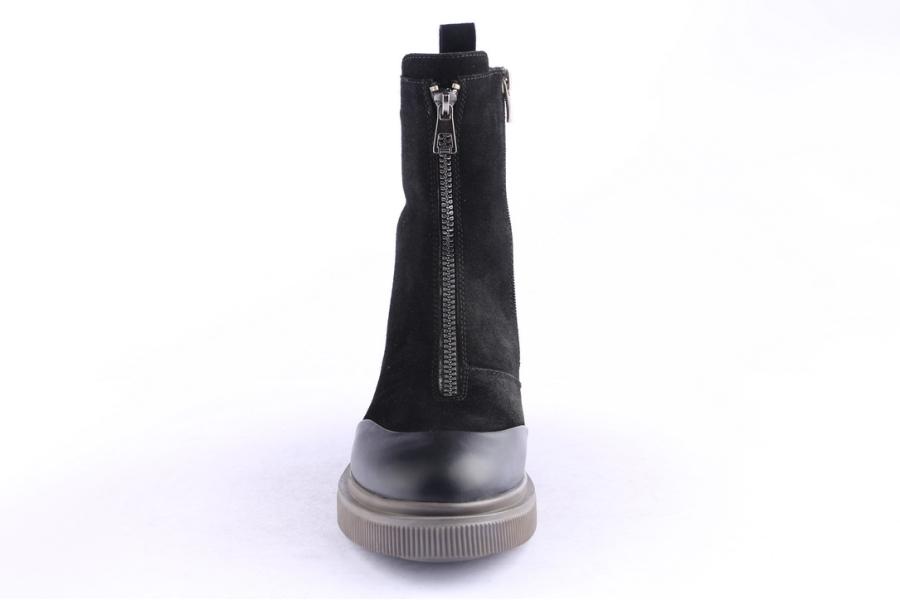 D.moro Shoes Women Suede Leather Ankle Boots For Winter: 506A Black (Wholesale)