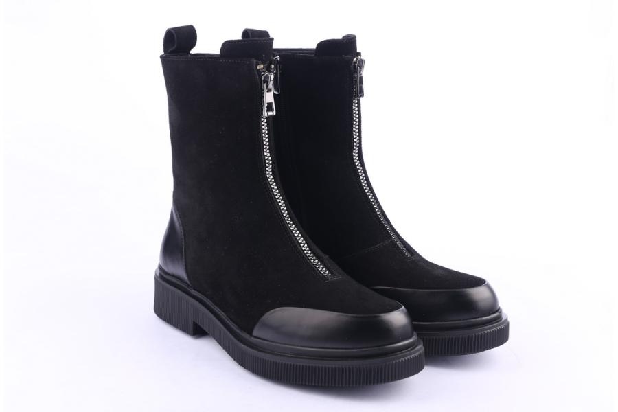 D.moro Shoes Women Suede Leather Ankle Boots For Winter: 506A Black (Wholesale)