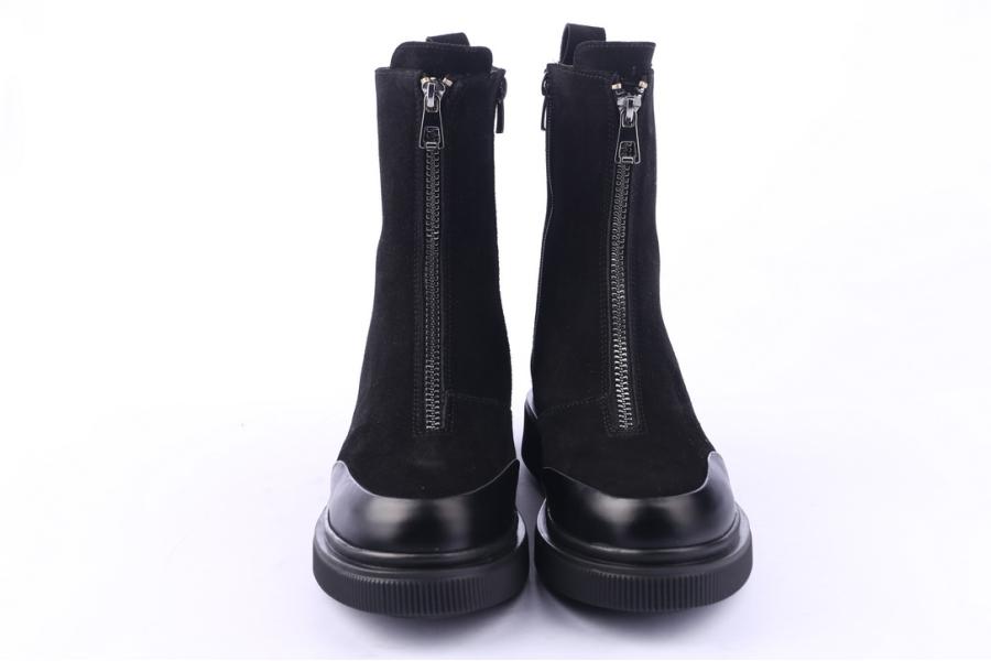 D.moro Shoes Women Suede Leather Ankle Boots For Winter: 506A Black (Wholesale)