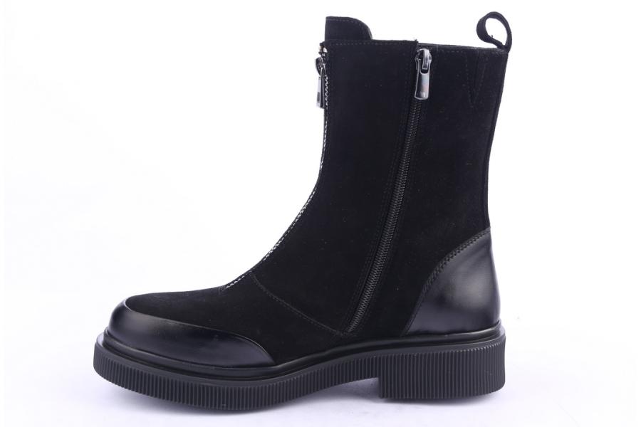 D.moro Shoes Women Suede Leather Ankle Boots For Winter: 506A Black (Wholesale)