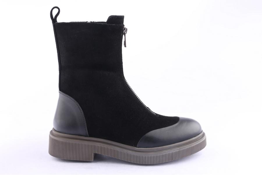 d.moro shoes Women Suede Leather Ankle Boots for Winter: 506A Black (Wholesale)