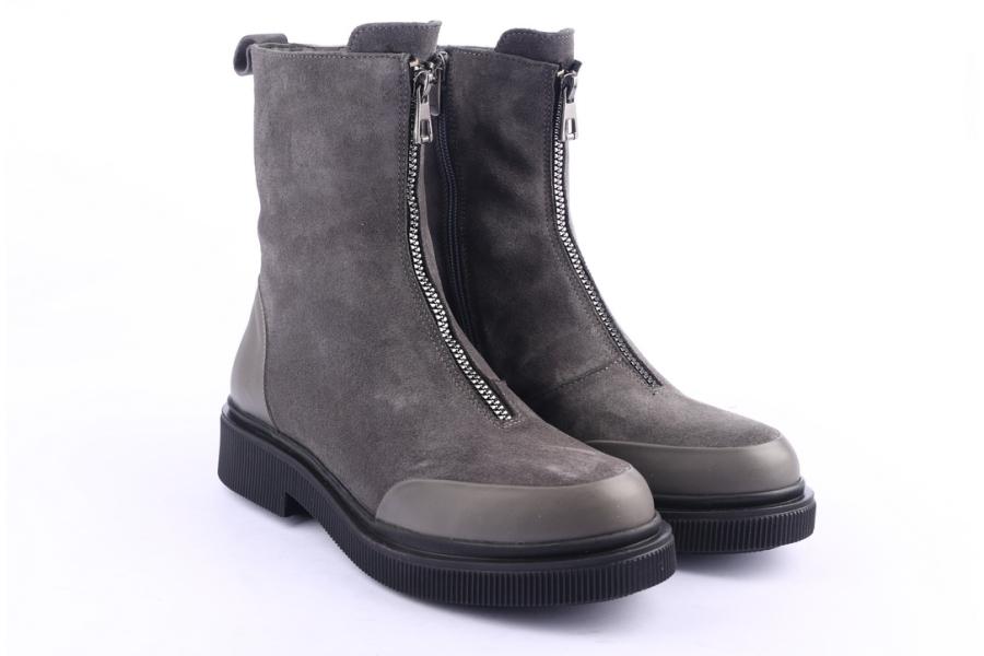 D.moro Shoes Women Suede Leather Ankle Boots For Winter: 506A Grey (Wholesale)