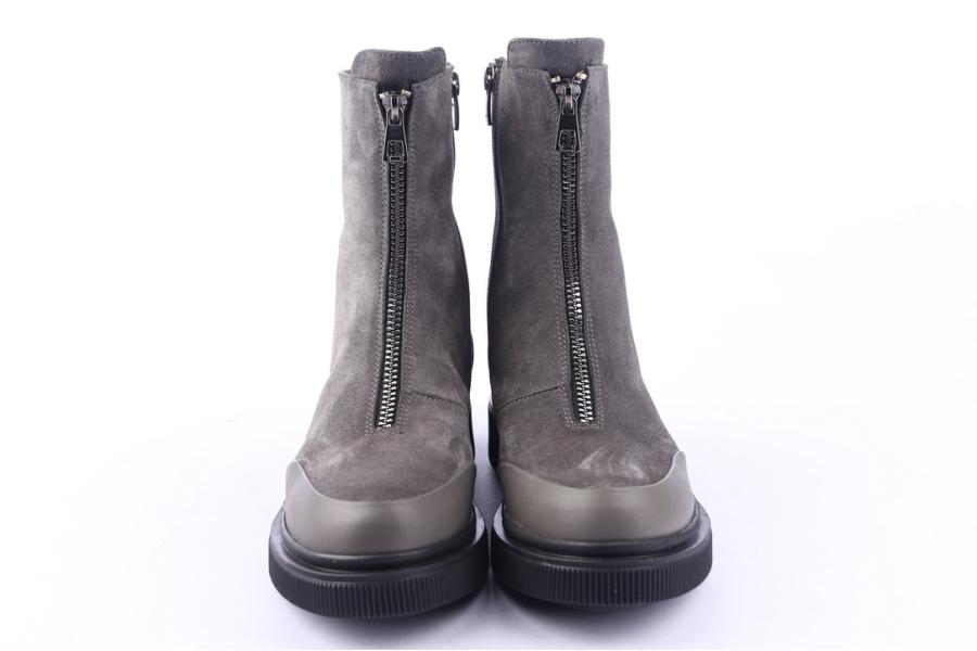 D.moro Shoes Women Suede Leather Ankle Boots For Winter: 506A Grey (Wholesale)