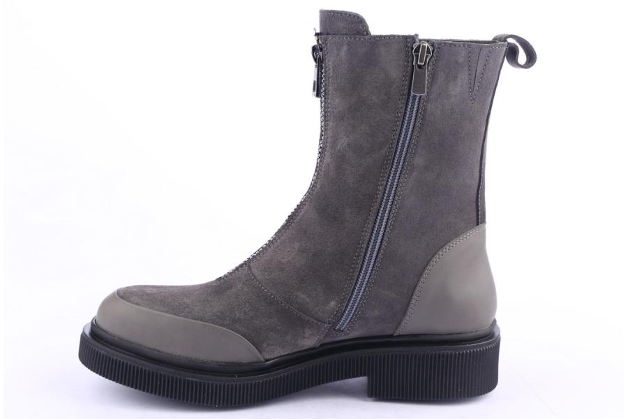 D.moro Shoes Women Suede Leather Ankle Boots For Winter: 506A Grey (Wholesale)