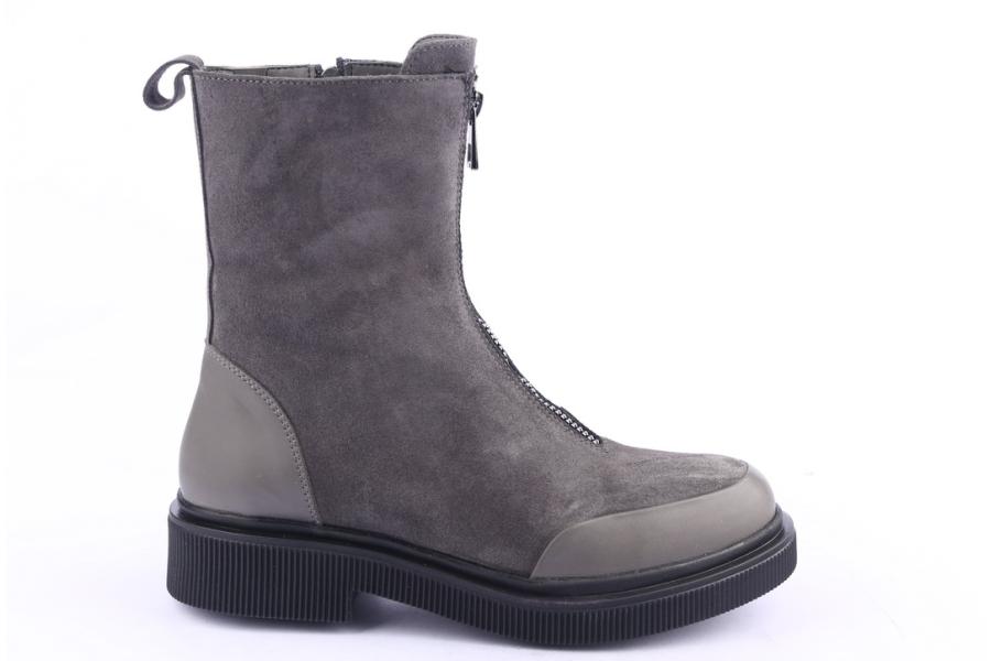 d.moro shoes Women Suede Leather Ankle Boots for Winter: 506A Grey (Wholesale)
