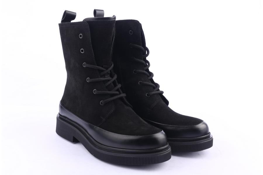 D.moro Shoes Women Suede Leather Ankle Boots For Winter: 506D Black (Wholesale)