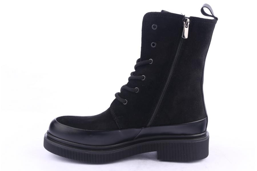D.moro Shoes Women Suede Leather Ankle Boots For Winter: 506D Black (Wholesale)