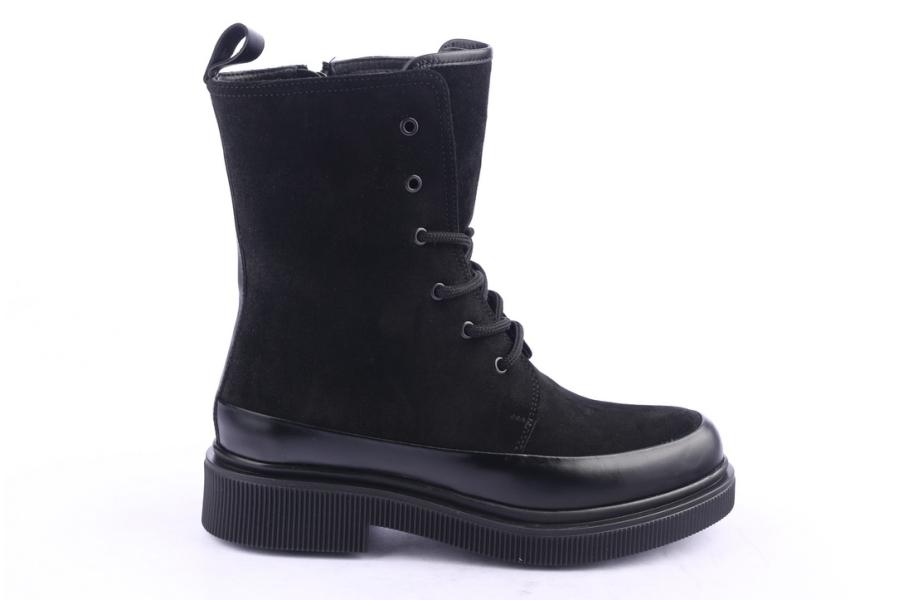 d.moro shoes Women Suede Leather Ankle Boots for Winter: 506D Black (Wholesale)