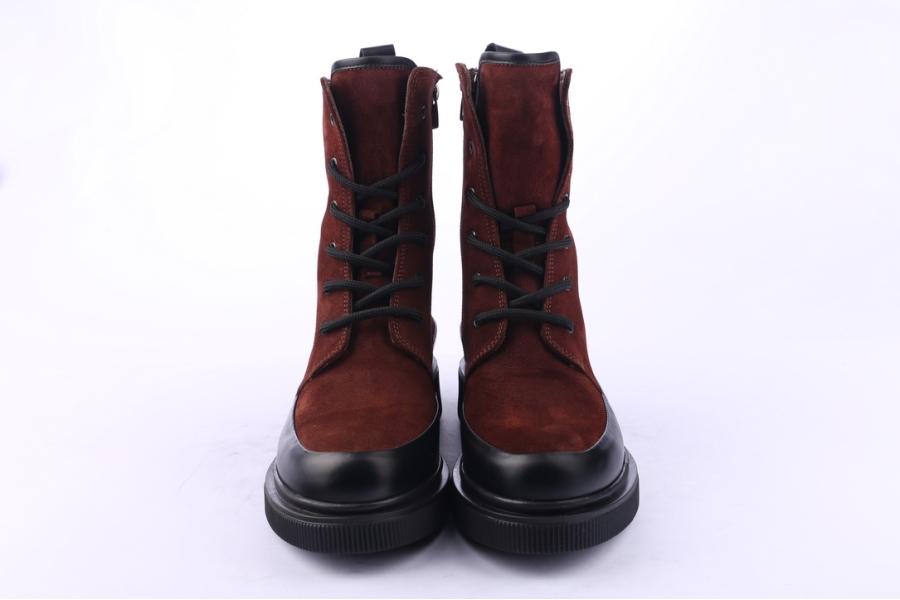 D.moro Shoes Women Suede Leather Ankle Boots For Winter: 506D Burgundy (Wholesale)