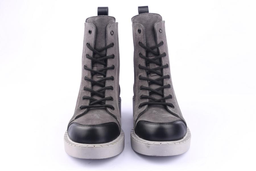 D.moro Shoes Women Suede Leather Ankle Boots For Winter: 519A Grey (Wholesale)
