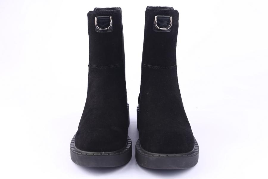 D.moro Shoes Women Suede Leather Ankle Boots For Winter: 519B Black (Wholesale)