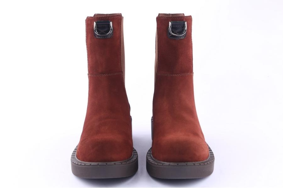 D.moro Shoes Women Suede Leather Ankle Boots For Winter: 519B Burgundy (Wholesale)