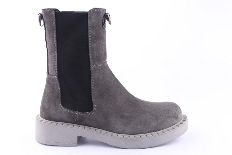 d.moro shoes Women Suede Leather Ankle Boots for Winter: 519B Grey (Wholesale)