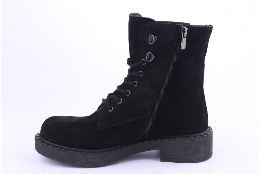 D.moro Shoes Women Suede Leather Ankle Boots For Winter: 519C Black (Wholesale)