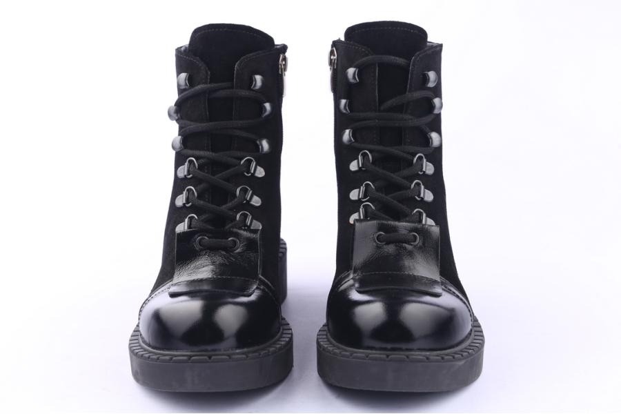 D.moro Shoes Women Suede Leather Ankle Boots For Winter: 519E Black (Wholesale)