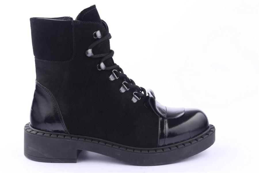 d.moro shoes Women Suede Leather Ankle Boots for Winter: 519E Black (Wholesale)