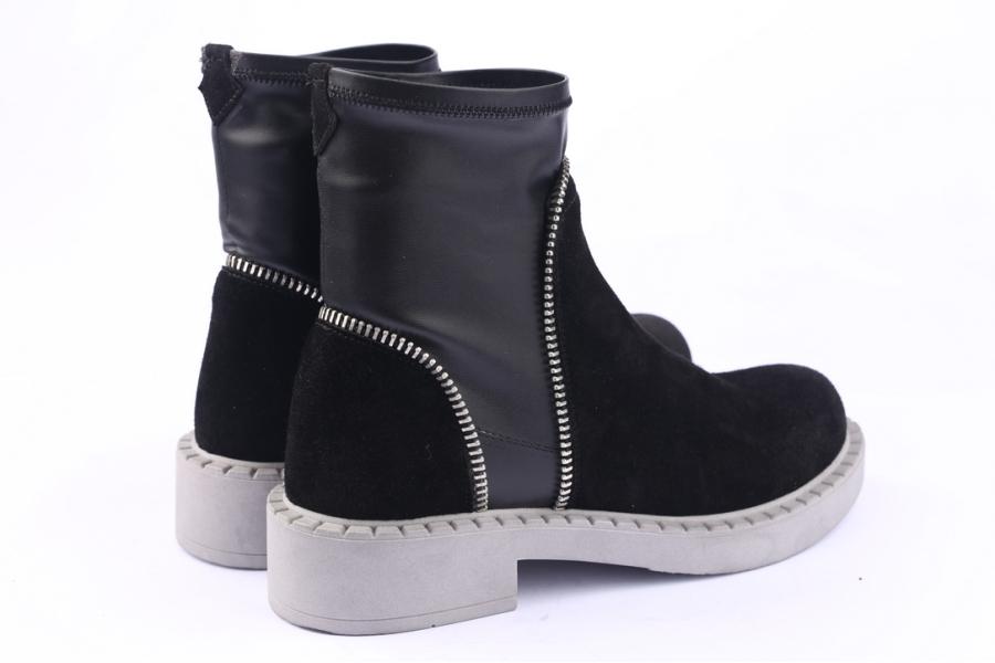 D.moro Shoes Women Suede Leather Ankle Boots For Winter: 519F Black (Wholesale)