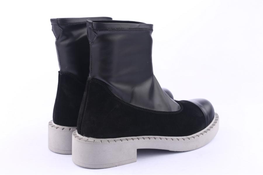D.moro Shoes Women Suede Leather Ankle Boots For Winter: 519G Black (Wholesale)