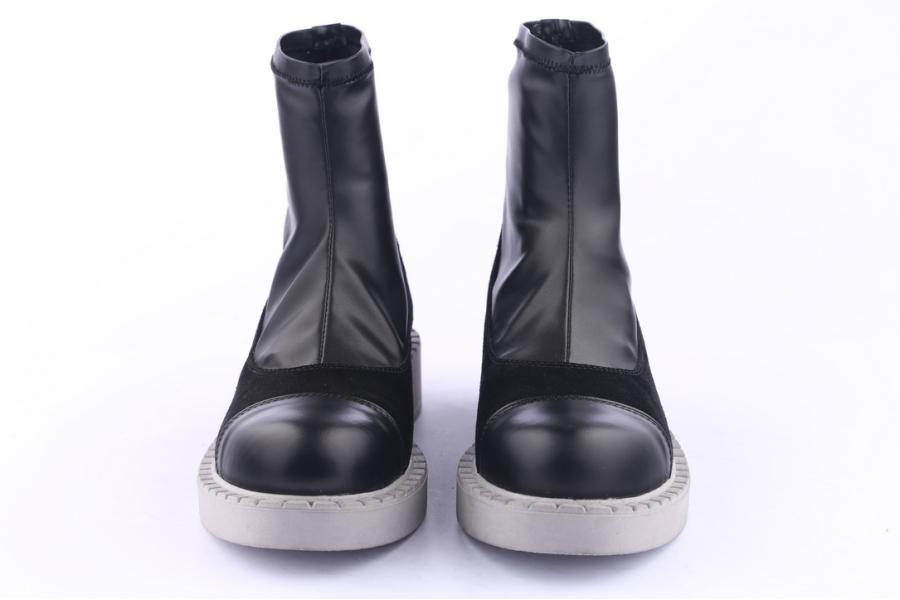 D.moro Shoes Women Suede Leather Ankle Boots For Winter: 519G Black (Wholesale)