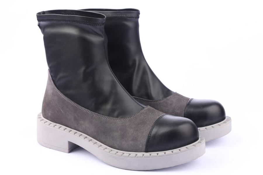 D.moro Shoes Women Suede Leather Ankle Boots For Winter: 519G Black (Wholesale)