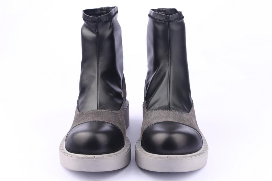 D.moro Shoes Women Suede Leather Ankle Boots For Winter: 519G Black (Wholesale)