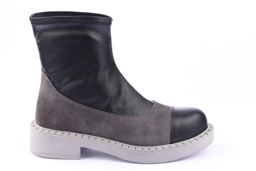 d.moro shoes Women Suede Leather Ankle Boots for Winter: 519G Black (Wholesale)