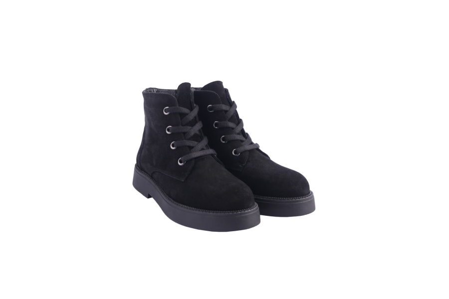 D.moro Shoes Women Suede Leather Ankle Boots For Winter: 545B Black (Wholesale)