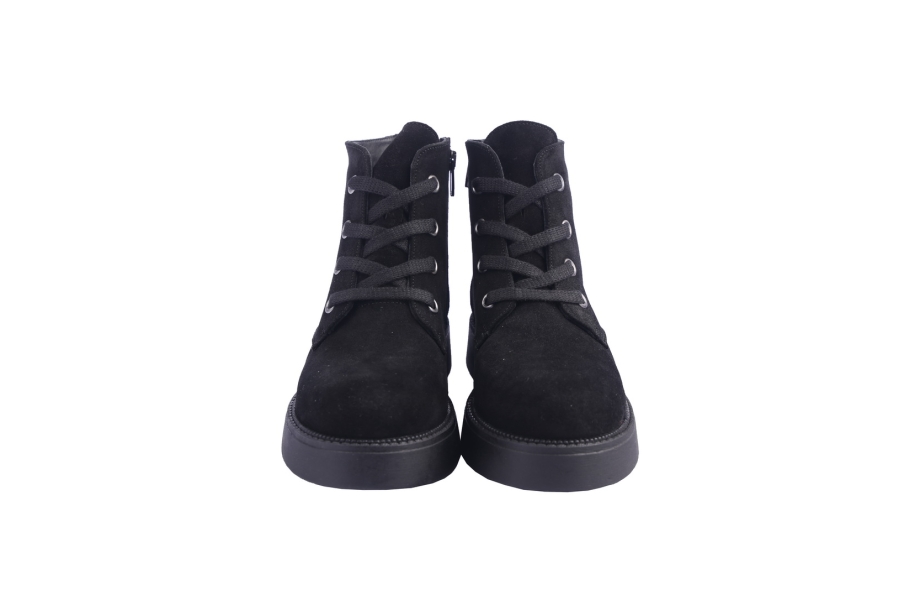 D.moro Shoes Women Suede Leather Ankle Boots For Winter: 545B Black (Wholesale)