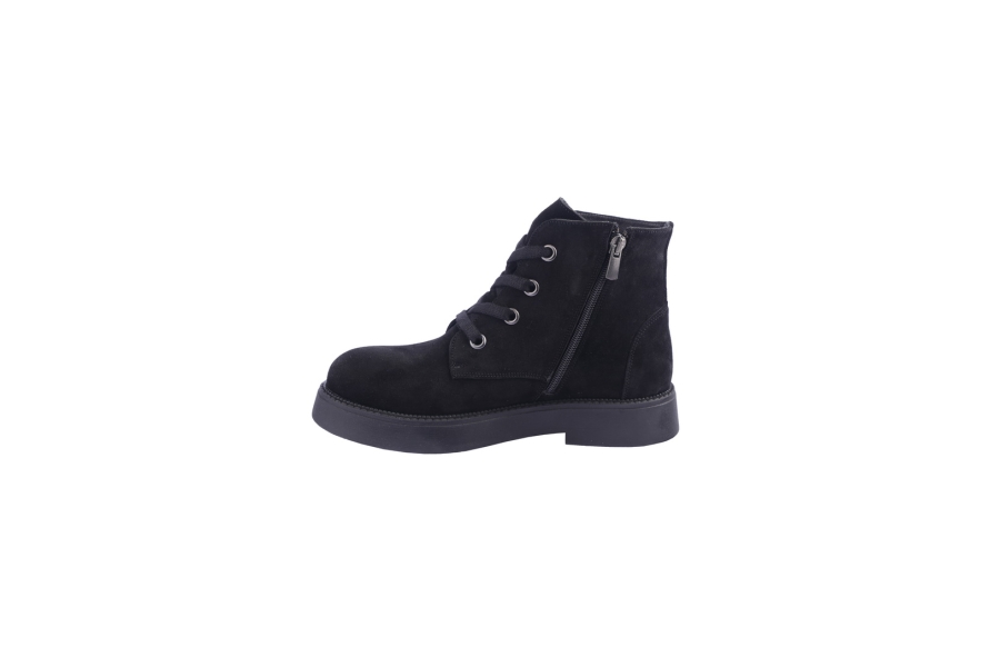 D.moro Shoes Women Suede Leather Ankle Boots For Winter: 545B Black (Wholesale)