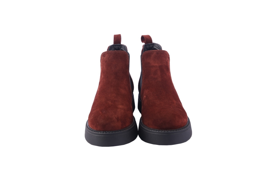 D.moro Shoes Women Suede Leather Ankle Boots For Winter: 545G Burgundy (Wholesale)