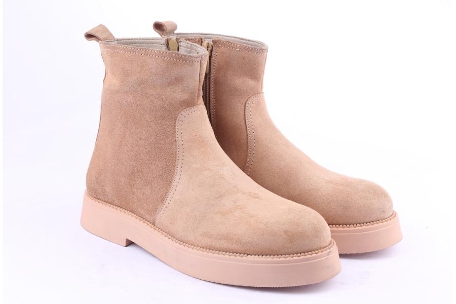 D.moro Shoes Women Suede Leather Ankle Boots For Winter: 545H Powder (Wholesale)