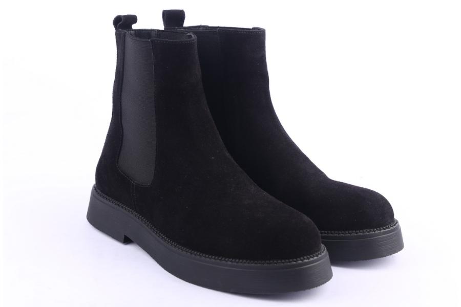 D.moro Shoes Women Suede Leather Ankle Boots For Winter: 545I Black (Wholesale)
