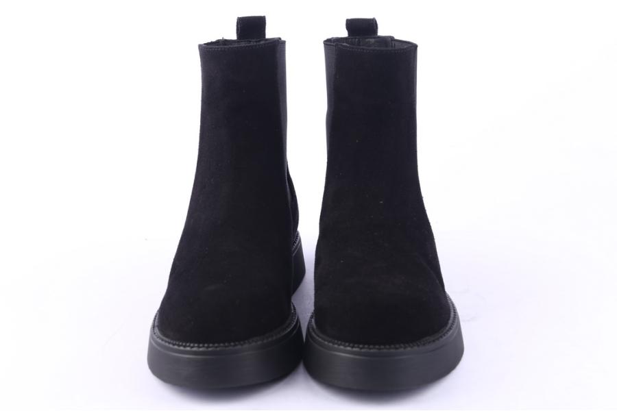 D.moro Shoes Women Suede Leather Ankle Boots For Winter: 545I Black (Wholesale)
