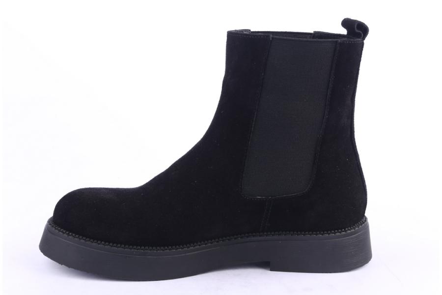 D.moro Shoes Women Suede Leather Ankle Boots For Winter: 545I Black (Wholesale)