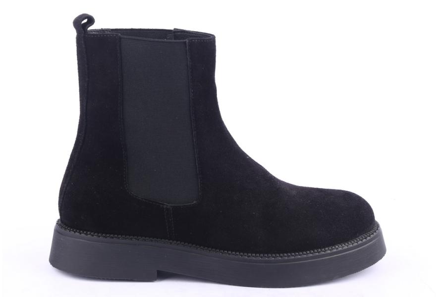 d.moro shoes Women Suede Leather Ankle Boots for Winter: 545I Black (Wholesale)