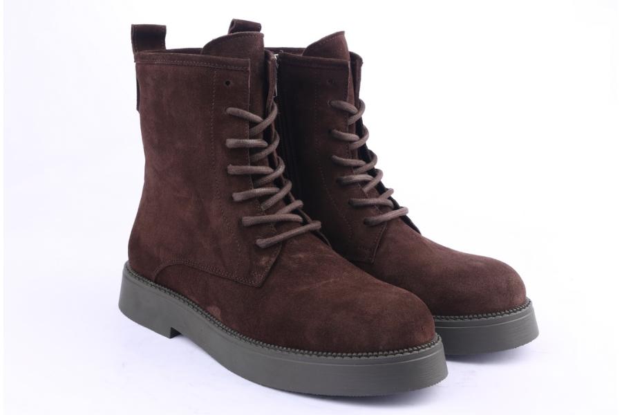 D.moro Shoes Women Suede Leather Ankle Boots For Winter: 545J Brown (Wholesale)