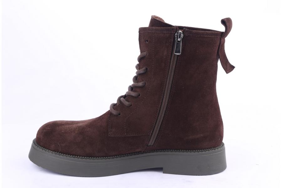 D.moro Shoes Women Suede Leather Ankle Boots For Winter: 545J Brown (Wholesale)