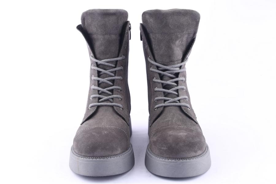 D.moro Shoes Women Suede Leather Ankle Boots For Winter: 545K Grey (Wholesale)