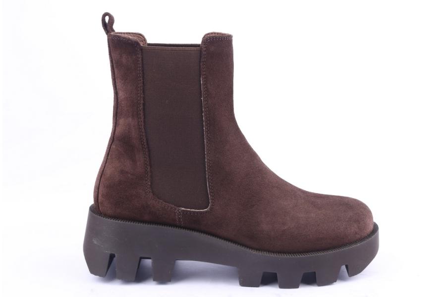 d.moro shoes Women Suede Leather Ankle Boots for Winter: 556B Brown (Wholesale)