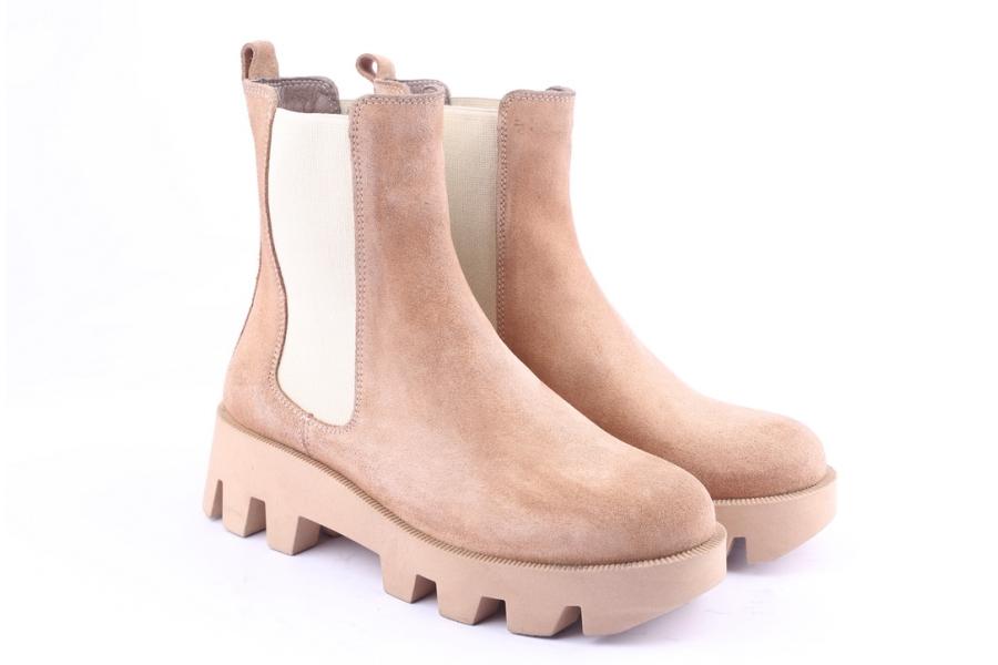 D.moro Shoes Women Suede Leather Ankle Boots For Winter: 556B Powder (Wholesale)
