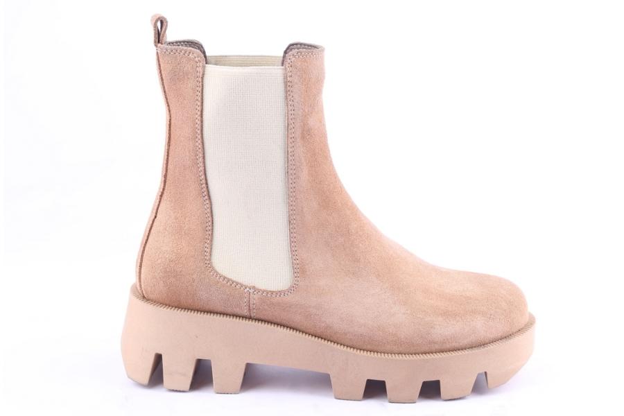 d.moro shoes Women Suede Leather Ankle Boots for Winter: 556B Powder (Wholesale)