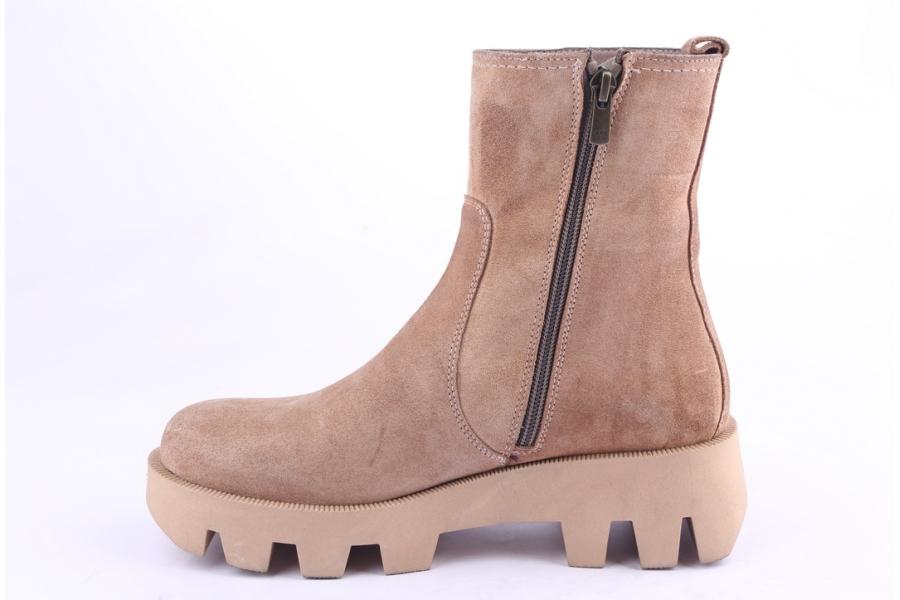 D.moro Shoes Women Suede Leather Ankle Boots For Winter: 556C Beige (Wholesale)