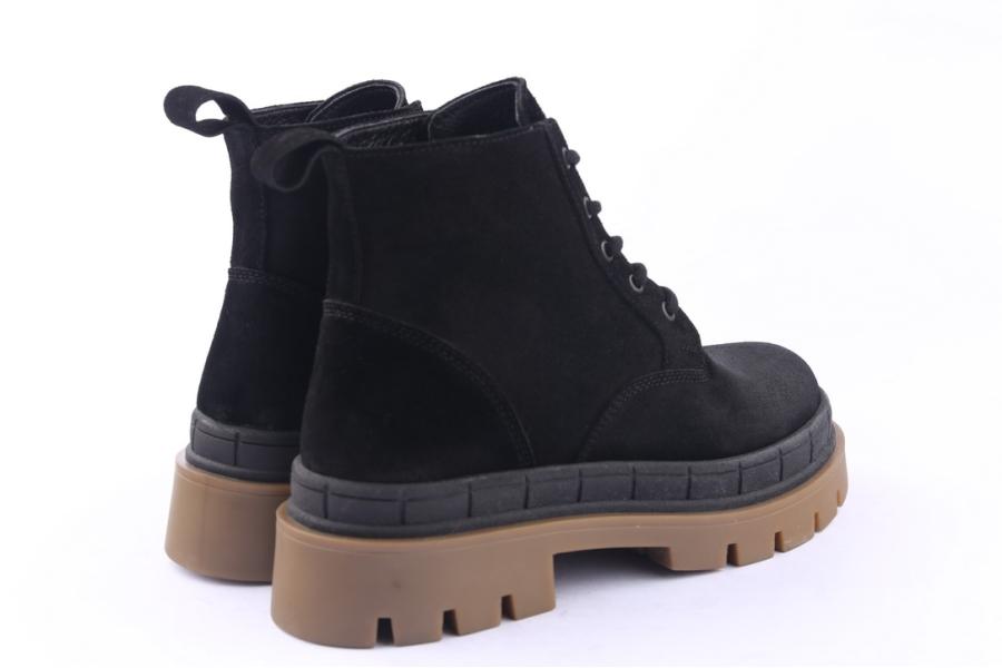 D.moro Shoes Women Suede Leather Ankle Boots For Winter: 559B Black (Wholesale)