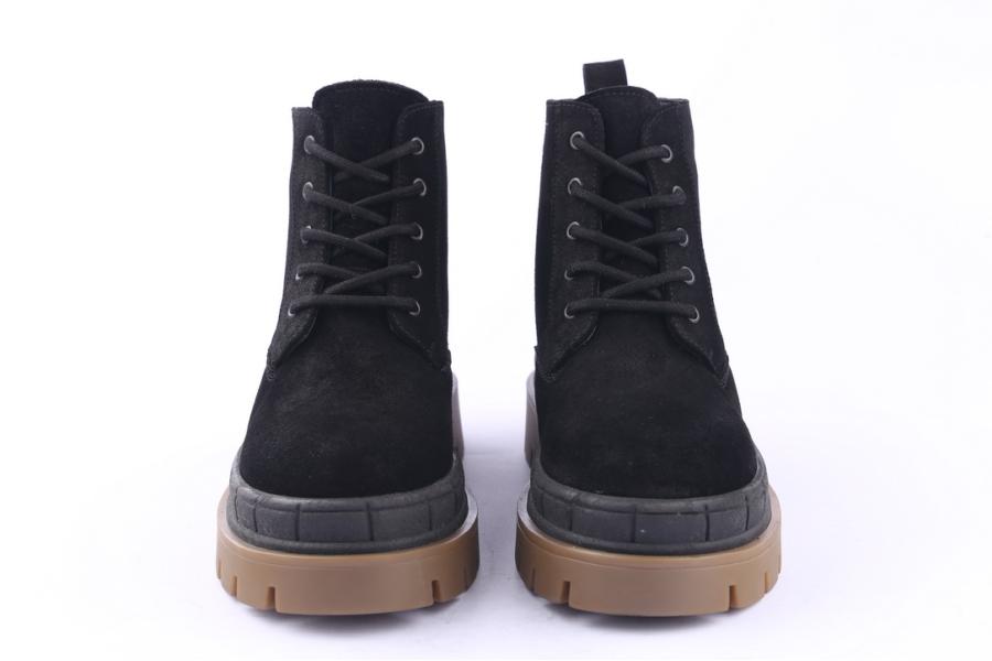 D.moro Shoes Women Suede Leather Ankle Boots For Winter: 559B Black (Wholesale)
